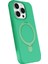 Apple Iphone 15 Pro Max Regal Magsafe Standlı Kapak - Yeşil 2