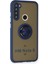 Xiaomi Redmi Note 8 Kılıf Montreal Yüzüklü Silikon Kapak - Lacivert 2