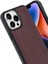Iphone 14 Pro Max Kılıf Aras Deri Kapak - Bordo 2