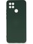 Oppo A15 Kılıf Nano Içi Kadife Silikon - Koyu Yeşil 1