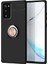 Samsung Galaxy Note 20 Kılıf Range Yüzüklü Silikon - Siyah-Gold 1