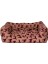 Uniform Bej-Bordo Köpek Yatağı L 70x60cm 6