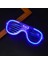 Mavi LED Işıklı Parti Gözlüğü - Neon Glow Şerit Gözlük 3 Modlu 4