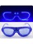 Mavi LED Işıklı Parti Gözlüğü - Neon Glow Şerit Gözlük 3 Modlu 5