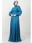 Ipek Tesettür Elbise Petrol 1