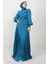 Ipek Tesettür Elbise Petrol 3