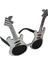 Gümüş Renk Rockn Roll Gitar Şekilli Parti Gözlüğü 15X15 cm 1