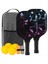 Pickleball Kürek 2 Pickleball Kürek 4 Pickleball Topu 1 Taşınabilir Taşıma Çantası ile Fiberglas Pickleball Seti (Yurt Dışından) 1