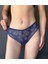 Kadın Iç Çamaşırı Brazillian Stil Dantelli Lace Set Kadın Şık ve Rahat Tanga Lacivert Külot 2