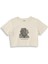 The Ear, The Skull & The Pipe Crop Tişört - Ekru 1