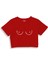 Uncensored Crop Tişört - Kırmızı 1