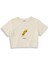 Extra Dirty Crop Tişört - Ekru 1