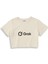 Grok Crop Tişört - Ekru 1
