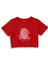 The Ear, The Skull & The Pipe Crop Tişört - Kırmızı 1