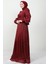 Ipek Tesettür Elbise Bordo 1