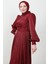 Ipek Tesettür Elbise Bordo 5