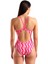 Ripple Print Swimsuit Lightdrop Kadın Pembe Yüzücü Mayosu 010980990 2