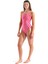 Ripple Print Swimsuit Lightdrop Kadın Pembe Yüzücü Mayosu 010980990 3