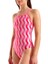 Ripple Print Swimsuit Lightdrop Kadın Pembe Yüzücü Mayosu 010980990 4