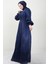 Ipek Tesettür Elbise Lacivert 2