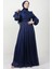 Ipek Tesettür Elbise Lacivert 3