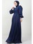 Ipek Tesettür Elbise Lacivert 4