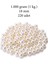 1.000 gram (1 kg.) 18mm Krem Renk Plastik İnci Boncuk Çanta ve Takı Yapım Boncuğu (~220 adet) 1