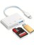 3'ü 1 Arada iphone Lightning To Tf Sd Kart ve Usb Çevirici Dönüştürücü Orjinal Sağlam 8
