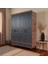 Slope 4 Kapılı Mdfayaklı Tasarım Country Gardırop 2