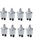 8x Evrensel Vdo Yağ Basınç Sensörü 0 Ila 10 Çubuk 1/8 Npt Jeneratör Parça 10MM Müret (Yurt Dışından) 1