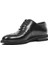 Erkek Siyah Bağcıklı Açma Deri Klasik Ayakkabı 3