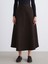 Yeni Sezon Beli Fermuarlı Dokulu Kloş Etek 3