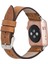 Apple Watch Uyumlu Deri Kordon 38-40-41MM G19-BA7 Taba 2