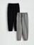 Yeni Sezon Beli Lastikli Erkek Çocuk Jogger Eşofman Alt 2'li 1