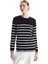 Yeni Sezon Bisiklet Yaka Çizgili Uzun Kollu Kadın Triko Kazak 3