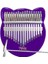 KLX-660-PAK Mor Renk Cam Kalimba 17 Tuşlu Full Set 2