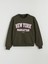 Yeni Sezon New York Baskılı Oversize Kadın Kalın Sweatshirt 5