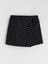 Yeni Sezon Beli Lastikli Puantiyeli Kız Çocuk Şort Etek 1
