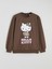 Yeni Sezon Hello Kitty Baskılı Kadın Kalın Sweatshirt 5