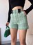 Yzlal Çıtçıtlı Siyah Köprü Tüvit Şort Yeşil (Beden: S) 4