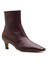 Fracy Bordo Hakiki Deri Kadın Topuklu Bot 2