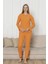 Pamuklu Kalın Kışlık Interlok Şeritli Uzun Kollu Örme Pijama Takımı 2