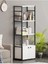 Kitaplık 5 Raflı Çok Amaçlı Dosya Kitap Rafı Ofis Salon Rafı 140 cm 2 Kapaklı Beyaz 2