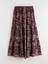 Yeni Sezon Beli Lastikli Desenli Kloş Etek 5