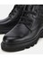 02BOH284780A100 ERKEK Deri Siyah Bağcıklı Kalın Tabanlı Casual Bot 3
