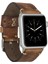 Apple Watch Uyumlu Deri Kordon 38-40-41MM Delikli Taba 1