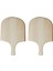 2x 14 Inç Doğal Ahşap Pizza Tepsisi Plaka Şerefli Tahta Pizza Spatula Kürek Pişirme Pişirme Bakeware Tepsisi (Yurt Dışından) 1