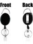5 Paket Ağır Hizmet Geri Çekilebilir Rozet Makarası Kimlik Kart Tutucu Klipli ve Keyring Karabin Kemeri Kipi ile Key (Yurt Dışından) 5