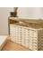 4x Rattan Doku Kutusu Vintage Peçete Tutucu Kasa Dağınık Depolama Konteyneri Kapağı Oturma Odası Masası Dekorasyonu (Bej) (Yurt Dışından) 4