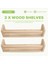 2pcs Kitaplık Çocuklar Için Doğal Ahşap Yüzen Duvar Kitaplığı Duvar Için Kreş Rafları Banyo Dekoru Mutfak Baharat Rafı (Yurt Dışından) 4